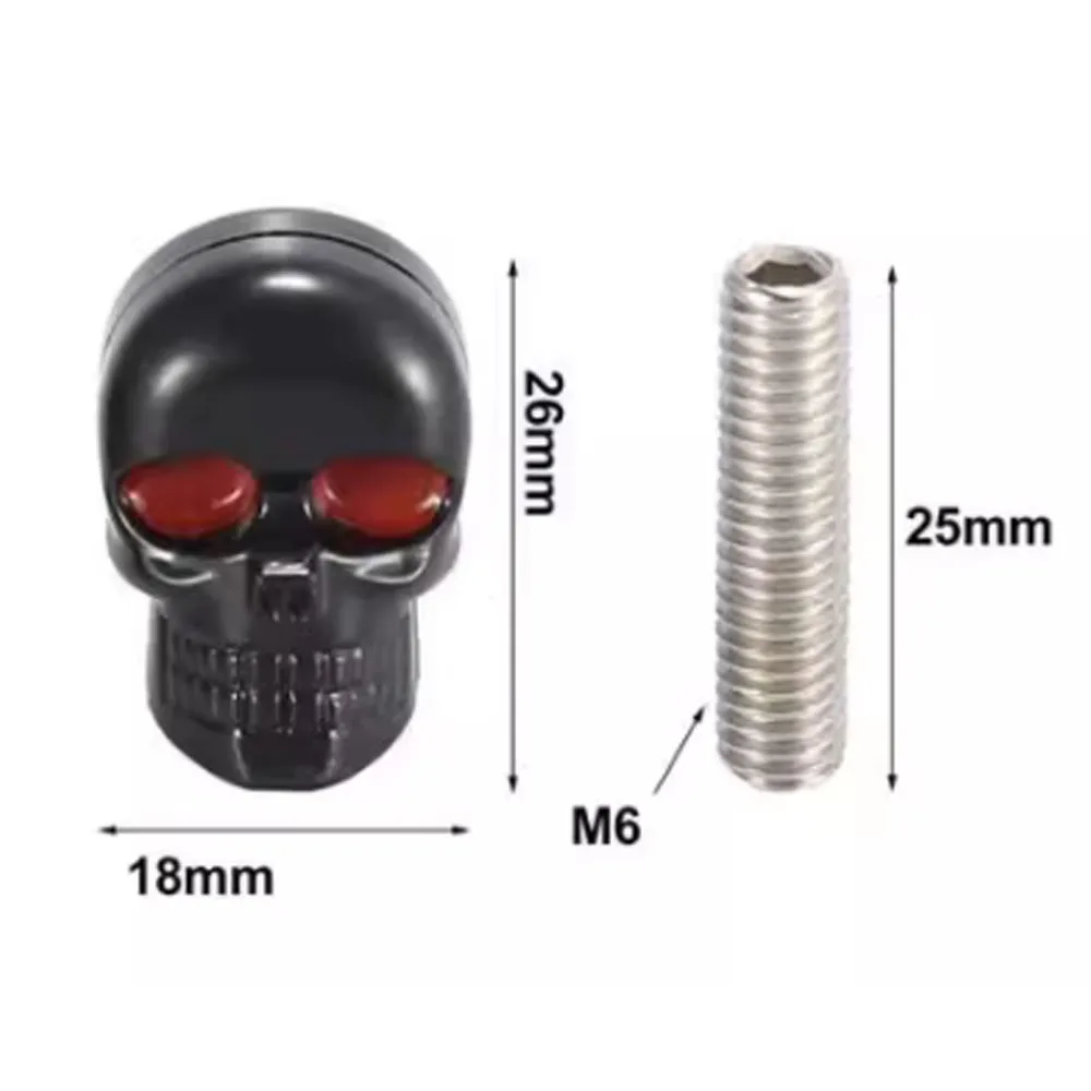 Motorcycle License Plate Frame Bolt Screws Skull Car License Plate Frame Bolts Screw License Plate Frame For Any 6mm Bolt Faste