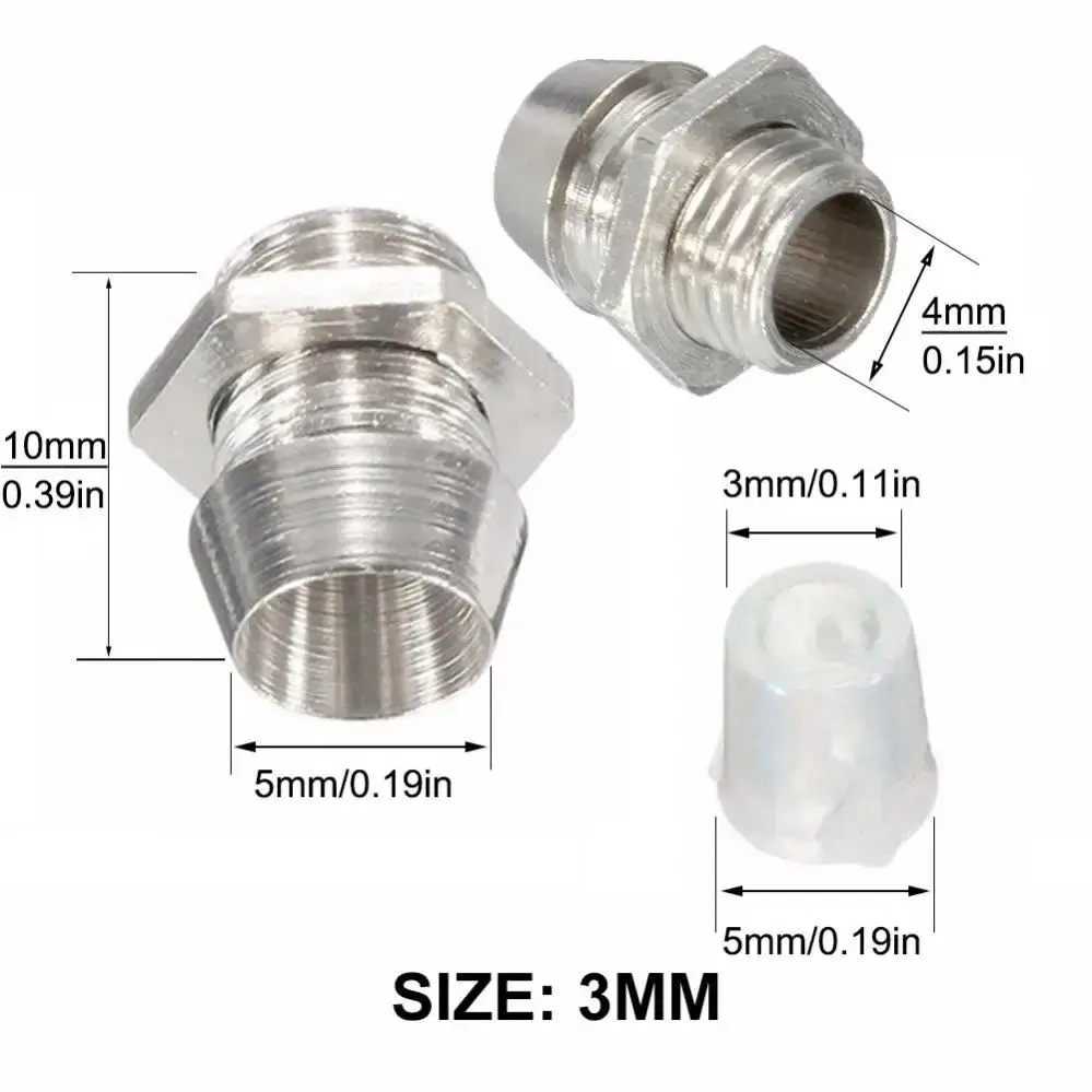 10 PCS/50 PCS 3mm 5mm LED Bracket SOCKET CLAMP BEZEL LED โคมไฟผู้ถือโลหะชุบนิกเกิลจอแสดงผลร้องไห้สะอึกสะอื้นถ้วย SHELL