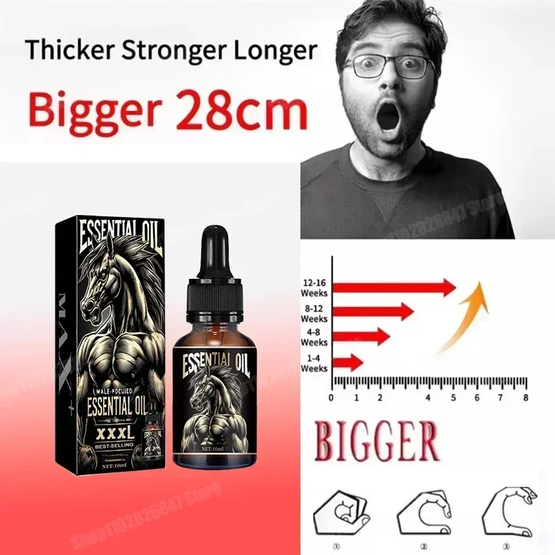 Best Sellers Essential Oil Big Dick Male Penis Enlargement Oil Increase Size Erection Product Aphrodisiac Sex Extender Enhance