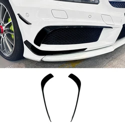 For Mercedes Benz A Class W176 A200 A250 A45 2013 2014 2015 AMG Front Bumper Spoiler Fog Lamp Cover Air Knife Splitter Body Kit