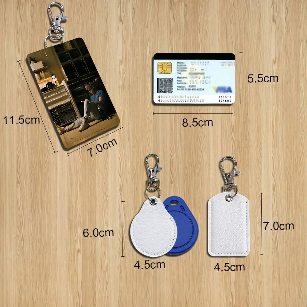 Heart of the Beast Brad Pitt Card Holder With Keychain Executive Protection For Bank Credit Subway Bus Case