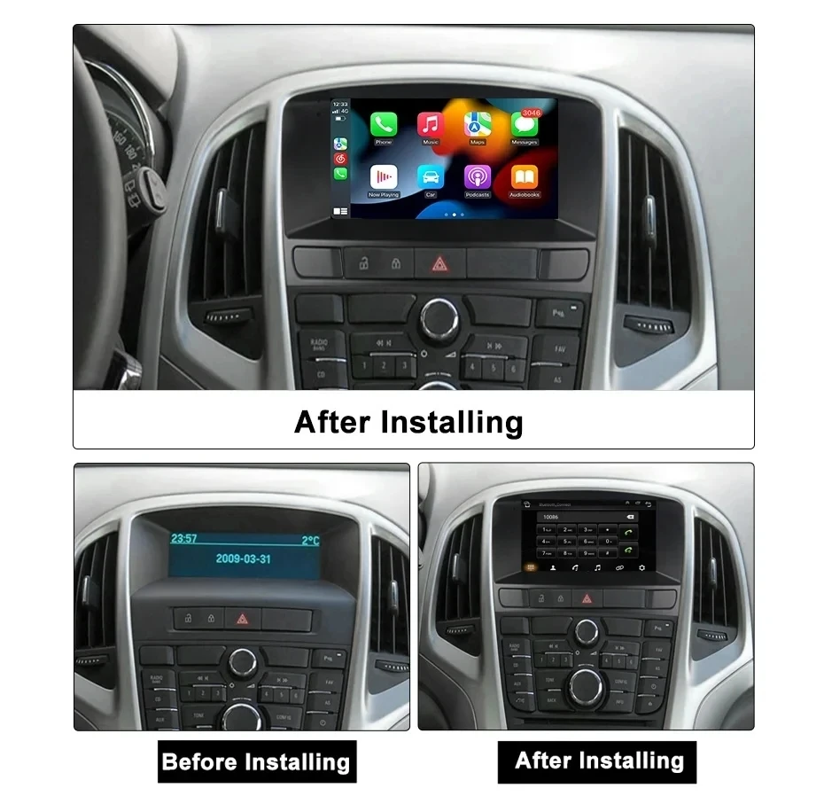 Radio Mobil Otomatis Android untuk Buick Excelle GT XT Opel Astra J 2011- 2014 Carplay Nirkabel Otomatis Multimedia Stereo Kipas DSP Bluetooth