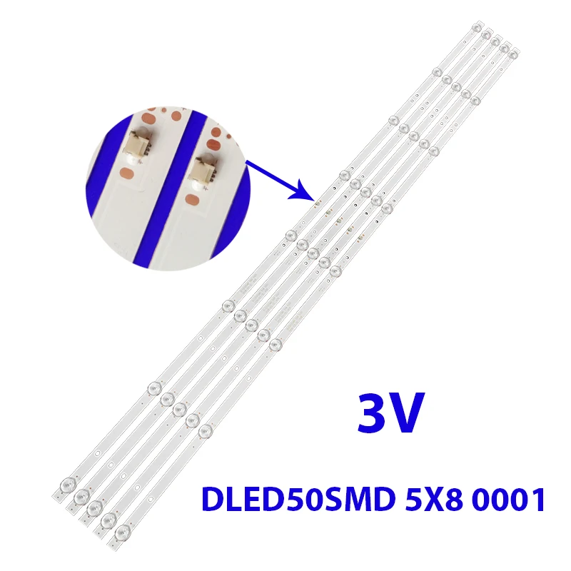 LED backlight strip Vios TV5019K ONA50UB19 Dled50s DLED50SMD 5X8 0001 MODELO RNSMU5036-B HR50U3SDK1 1.17.01.0000008-003 E05