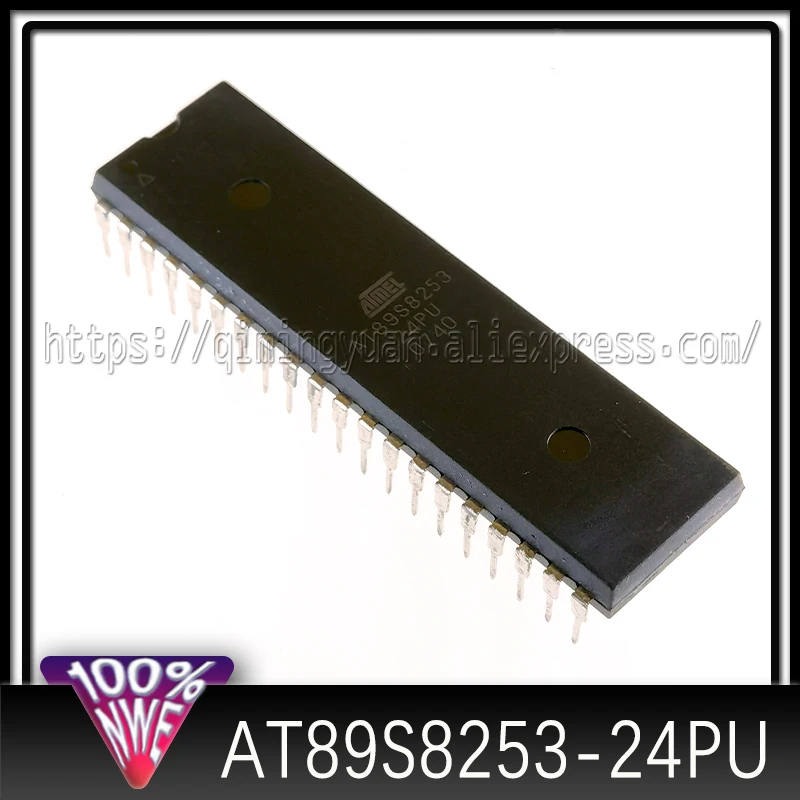 1PCS New Original AT89S8253-24PU AT89S8253 Direct Insert DIP-40 MCU MCU Single-chip Computer