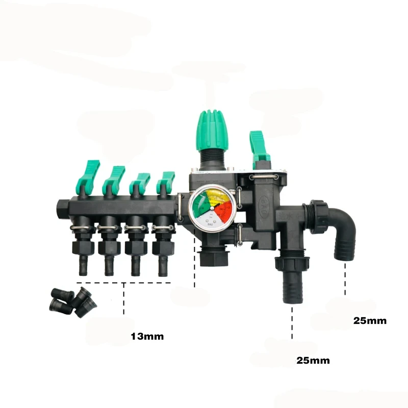 3 Way Water Splitter Agricultural Sprayer Control Shut Off Valve  Spray Machine Fight Drugs Switch Regulated Water Connectors