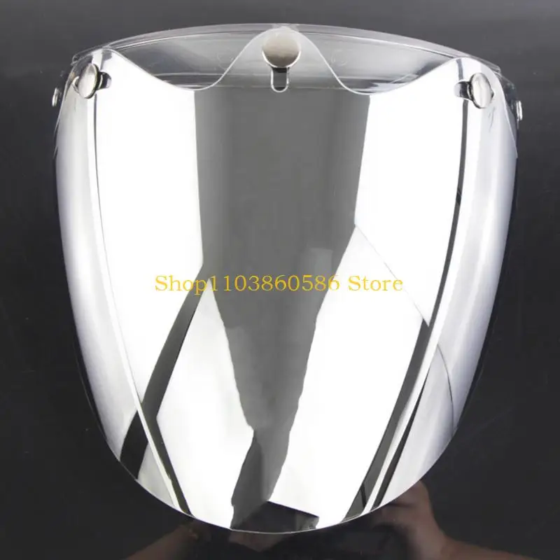 

242A мотоциклетный шлем с пузырьковым козырьком, износостойкий, подходит для аксессуаров для шлема с 3 кнопками