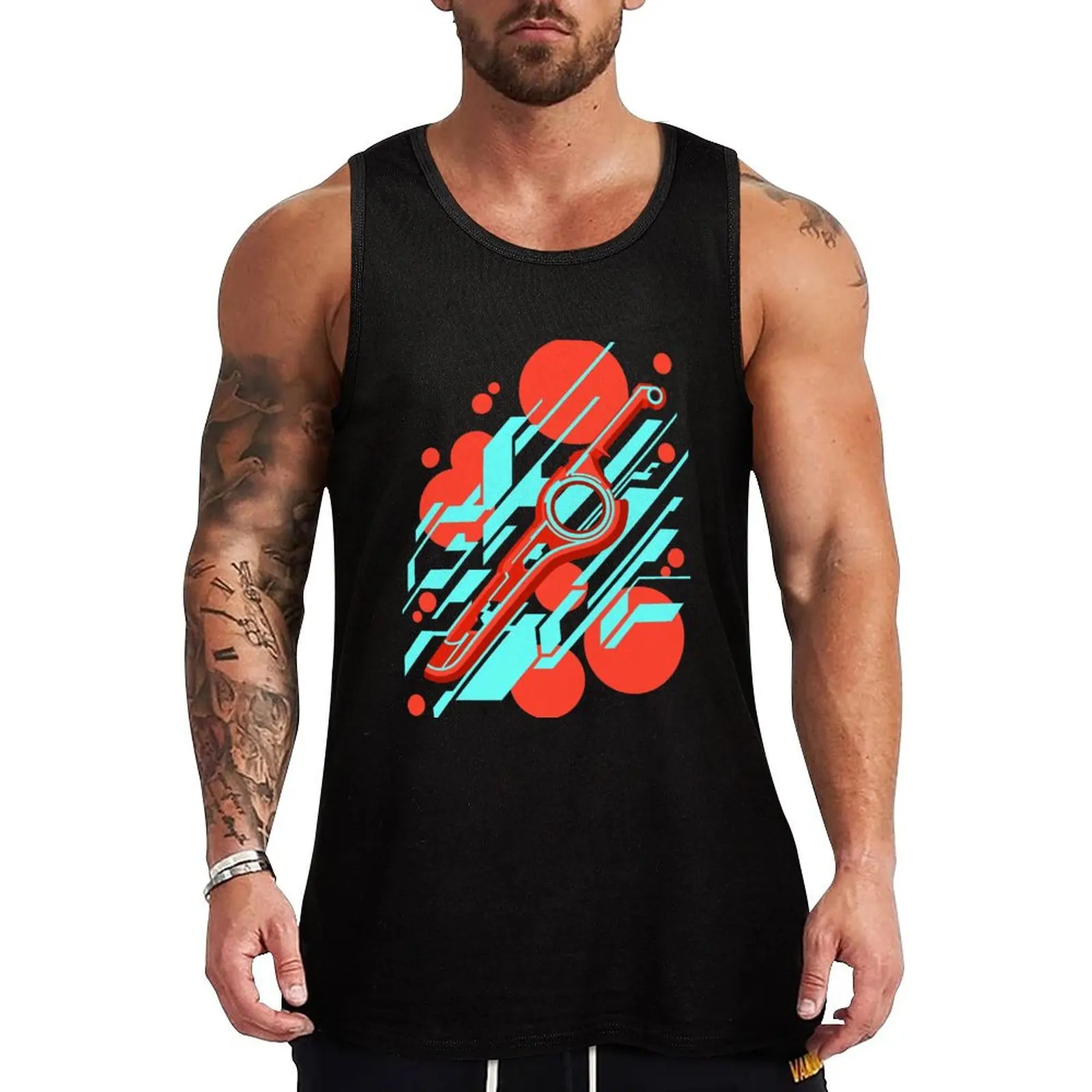 Monado Abstract Tank Top gym shirt man Man summer clothes Gym clothes