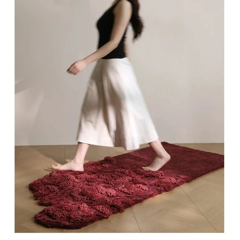 Coral Hector | Wool Handmade Premium Bedroom Romantic Art Bedside Blanket Villa Niche