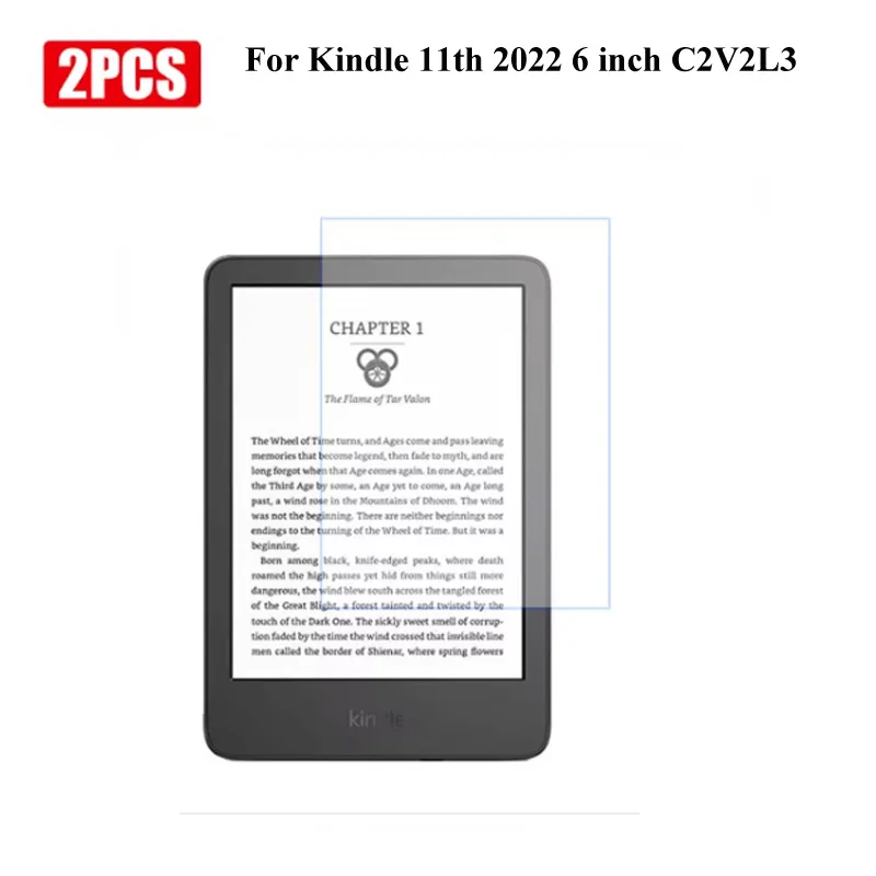 2PCS For Kindle Paperwhite 4 10th 5 11th 6.8 2021 Kindle 2022 Paperhite 1 2 3 Oasis 2017 2019 Tempered Glass Screen Protector