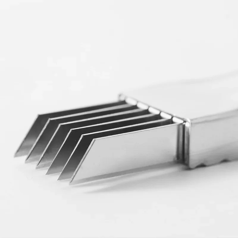 الفولاذ المقاوم للصدأ البصل القطاعة القاطع البصل الأخضر القاطع سكين متعدد الخضار الفاكهة المروحية التقطيع أداة المطبخ