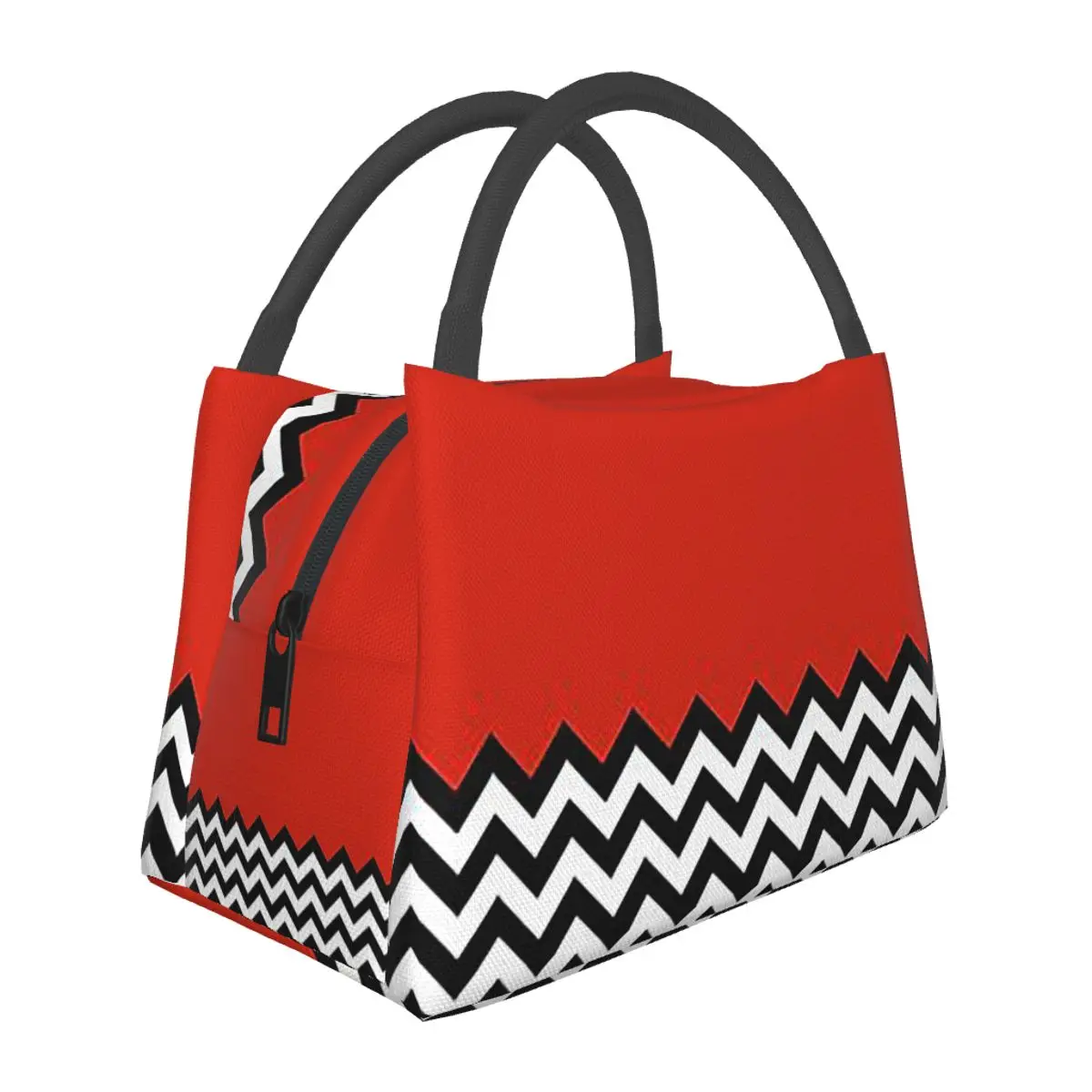 Black Lodge Twin Peaks Inspired Graphic Insulated Lunch Bag for Women Bento Storage Food Boxes Portable Cooler Thermal Lunch Box