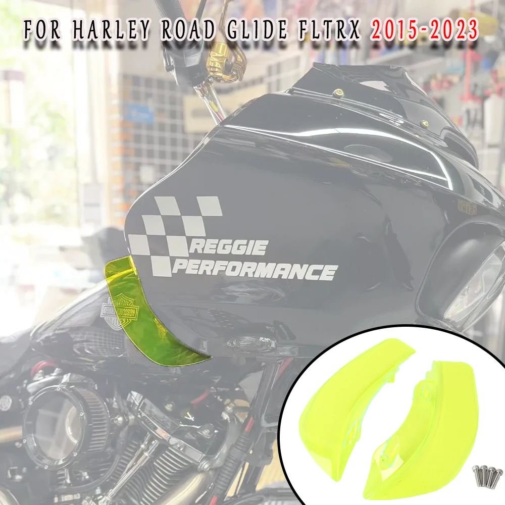 

Для Harley Road Glide FLTRX 2015-2023 новые широкие воздушные дефлекторы для ПК, обтекатель, защита крыльев на заказ, защита от ветра