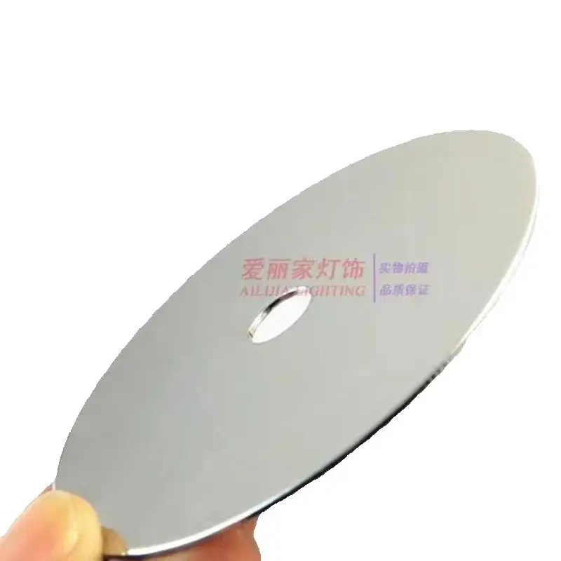2PCS 60/80/100/120/150mm Diameter Metal Circular Disc,M10 Hole Circular Iron Sheet ,Chrome/Black Color ﻿