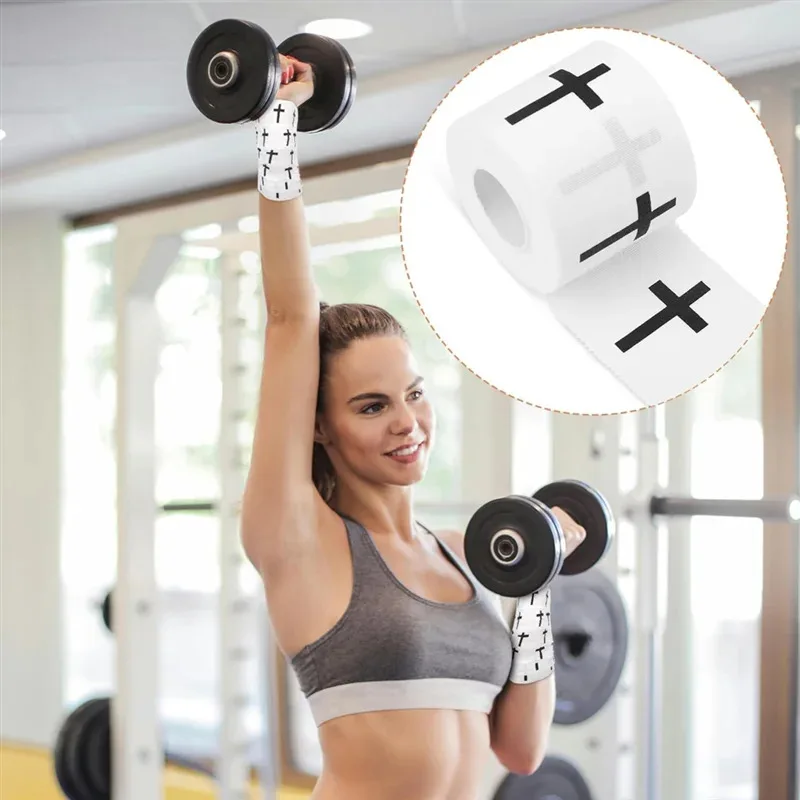 1/2/5 Roll Christian Athletic Tape 23Ft Serrated Edges Skin-Friendly Cotton Sport Wrist-AA85
