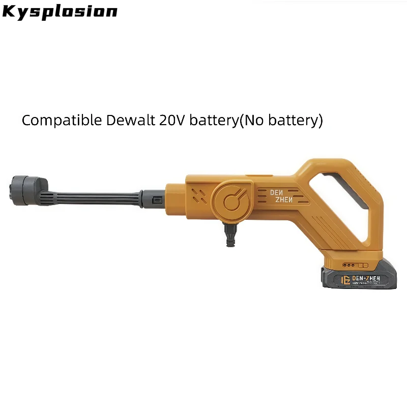 KYS 220Bar 6 IN 1 High Pressure Brushless Car Washer Gun Garden Cleaning Irrigation Tool For Dewalt 20V/Milwaukee M18 Battery