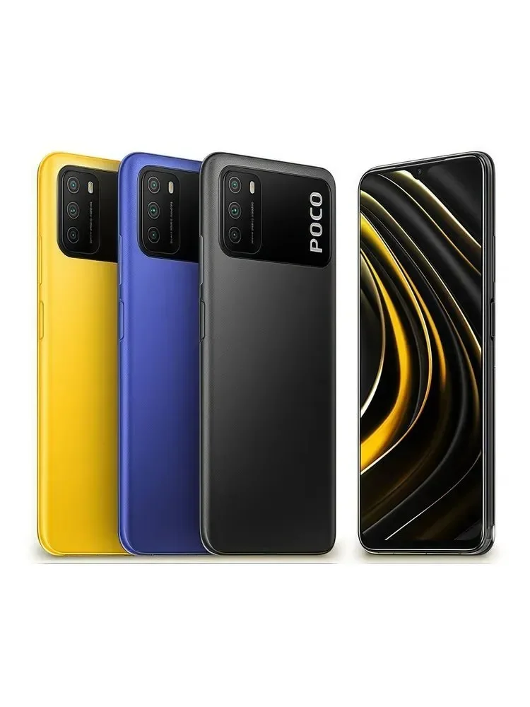 هاتف Xiaomi Poco M3 بسعة 4/64 جيجابايت، أسود