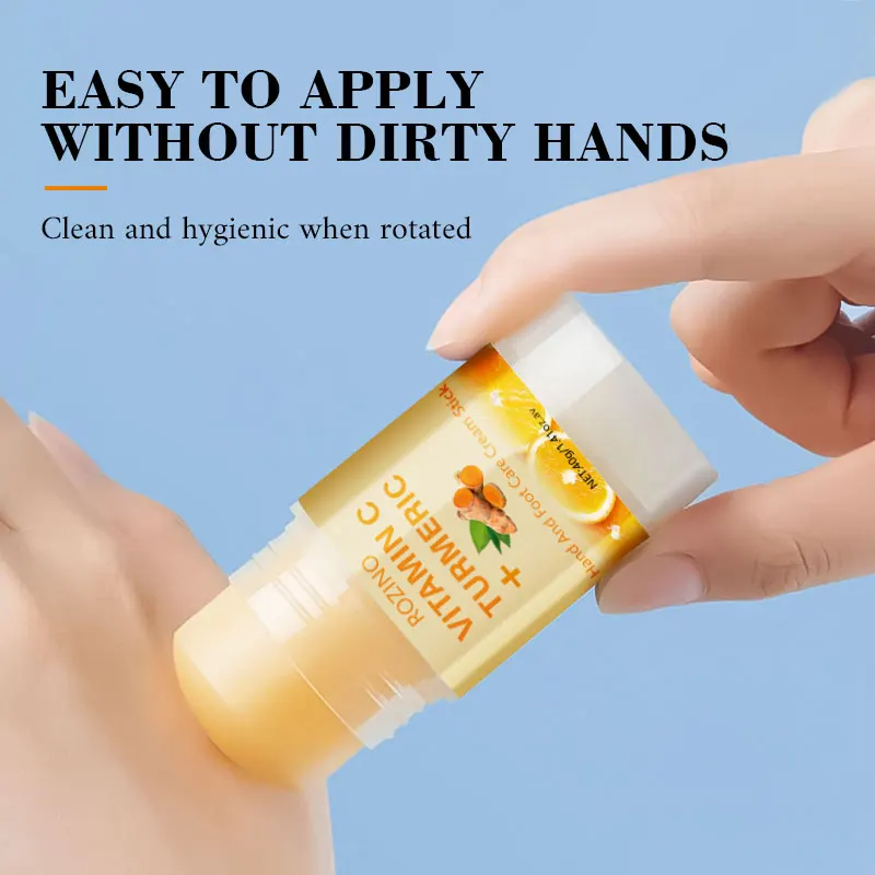 Vitamin turmeric hand and foot stick, used to moisturize hands and feet, making the skin elastic
