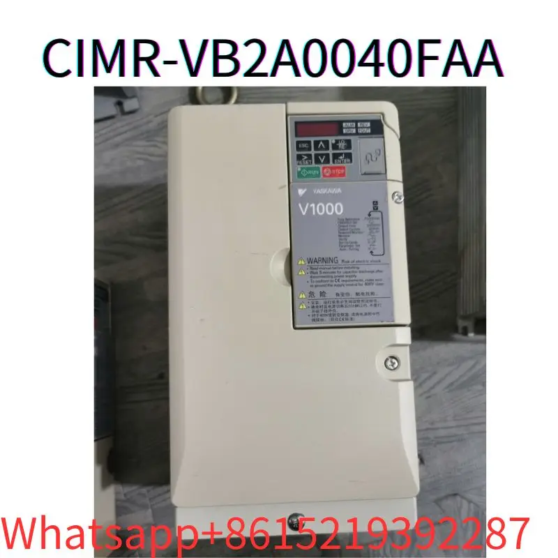 second-hand V1000 frequency converter CIMR-VB2A0040FAA  11KW/7.5KW，220V  tested ok