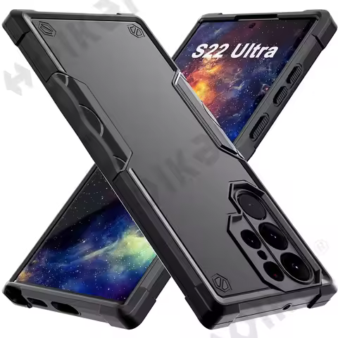Case For Samsung S24 S23 S22 Ultra Plus S21 S20 FE Galaxy A54 A13 Heavy Rugged Drop Cover Ultra-thin Shockproof Mobile Cover