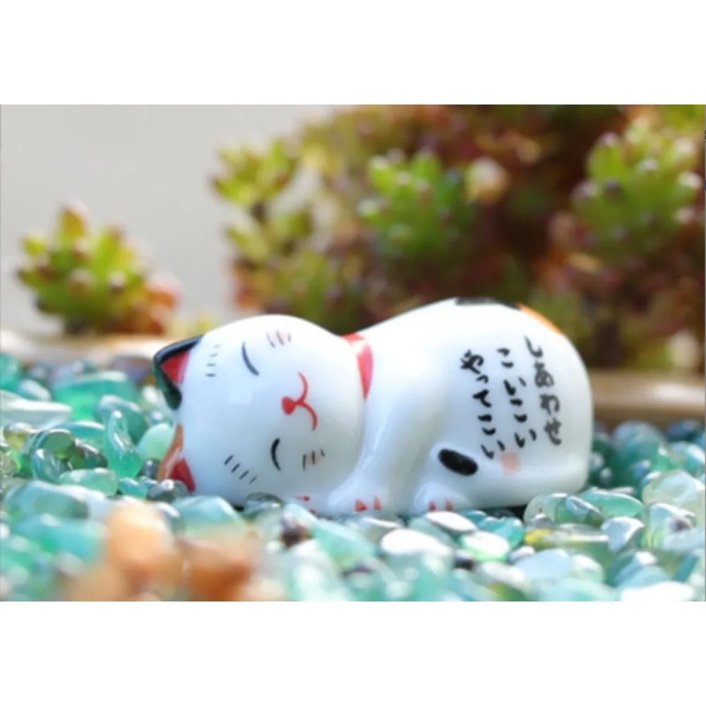 Ceramic Lucky Cat Spoon Fork Rest Luck Japanese Chopsticks Holder Creative Storage Cutlery Stand Beautiful Ornament Home Decor