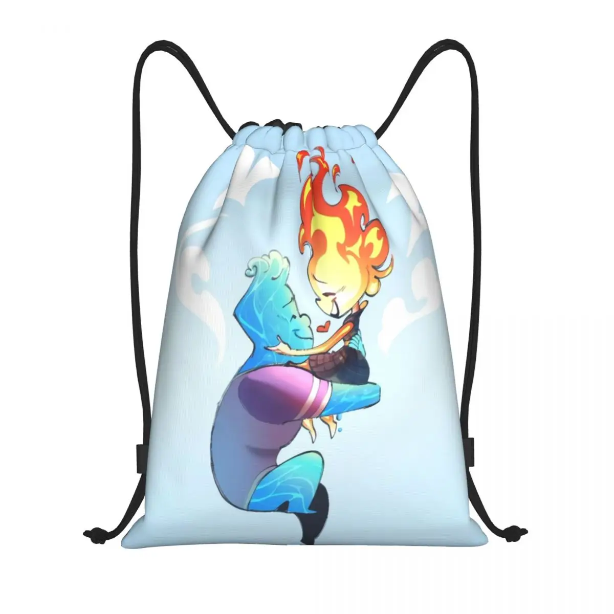 Custom Ember Lumen Drawstring Bag Women Men Lightweight Elemental Film Sports Gym Storage Backpack