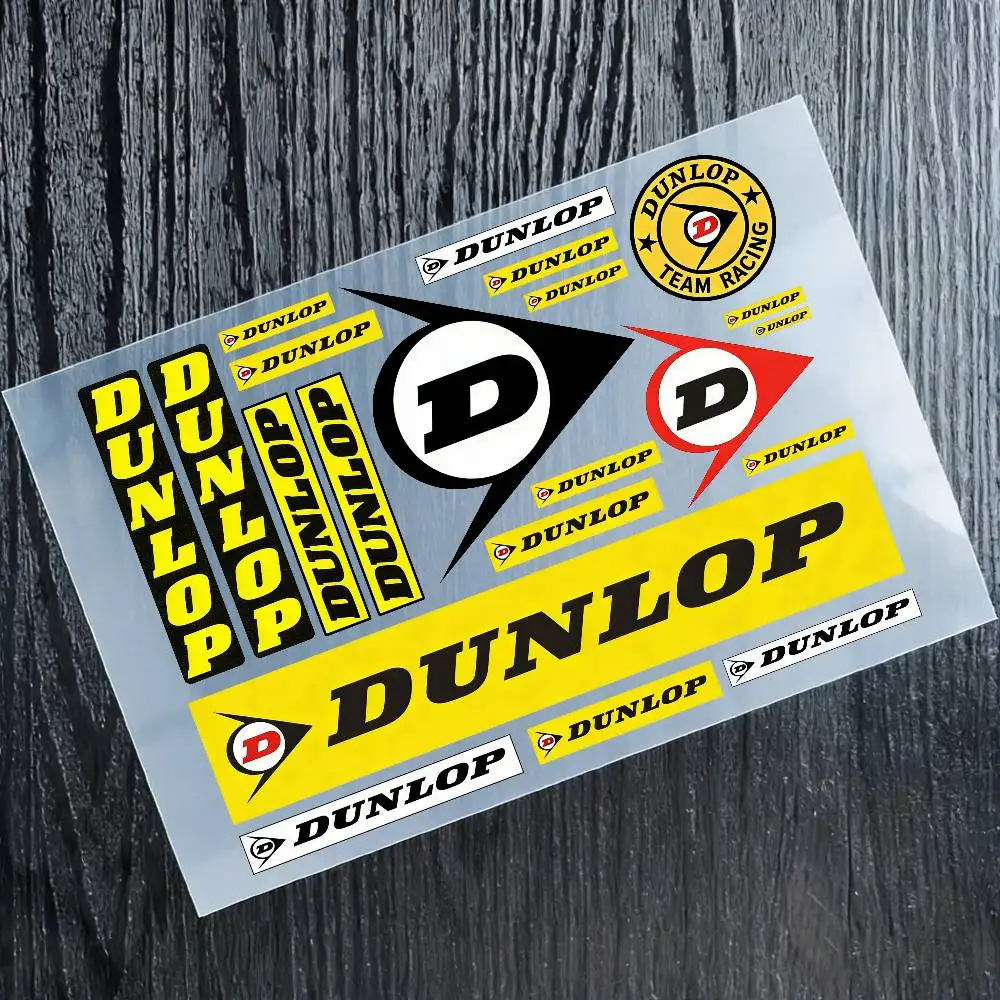

Водонепроницаемые светоотражающие наклейки DUNLOP для мотоциклов, легко снимаемые, для мотоциклов и автомобилей