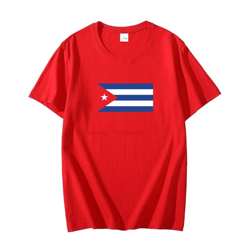 Cuban Cuba Flag With Slogan New graphic t shirts Tee Top short sleeve t-shirts oversized t shirt Summer Harajuku Men's clothing