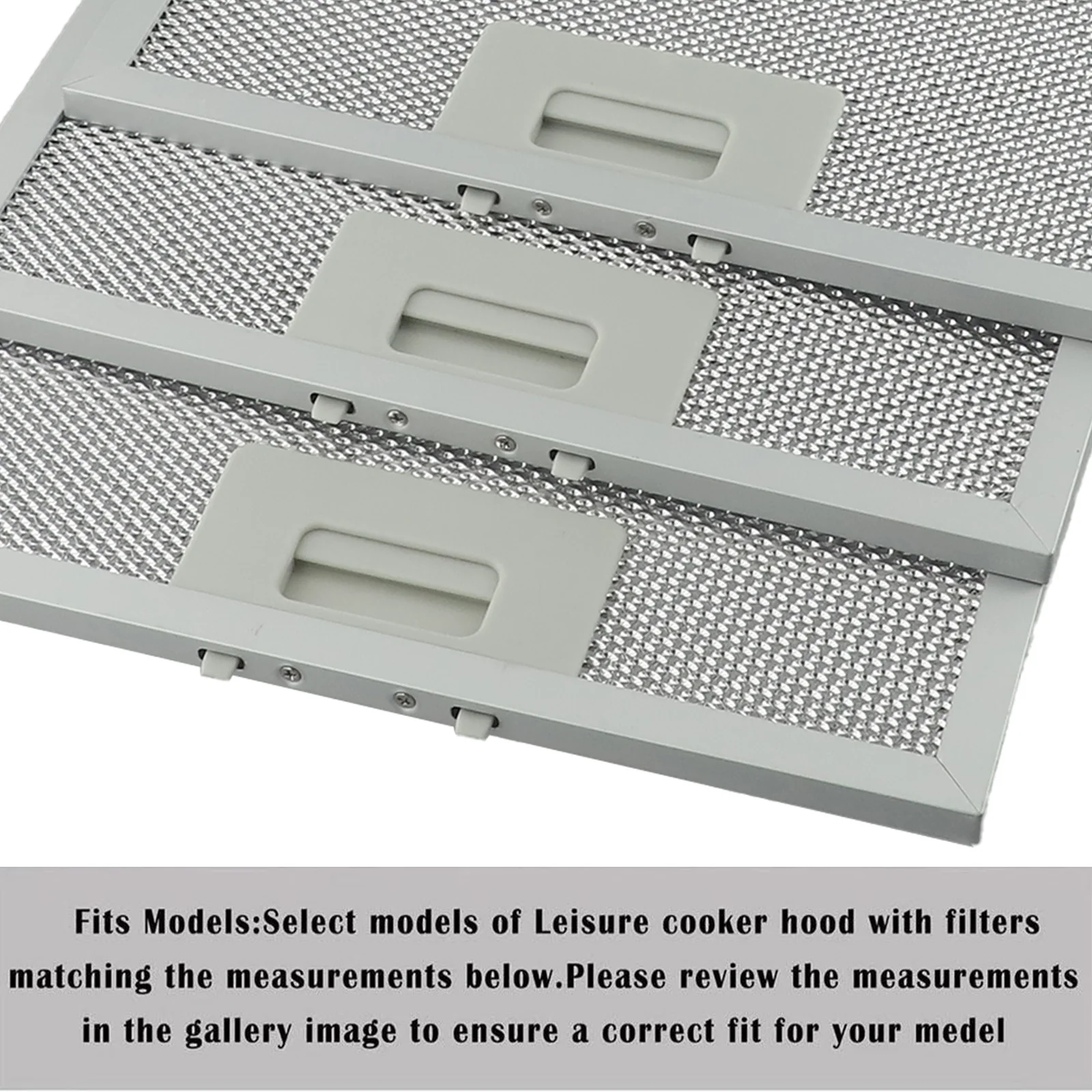 

3pcs Aluminum Cooker Hood Metal Grease Filters Metal Mesh Extractor Vent Filter 310x250x9mm Kitchen Accessories