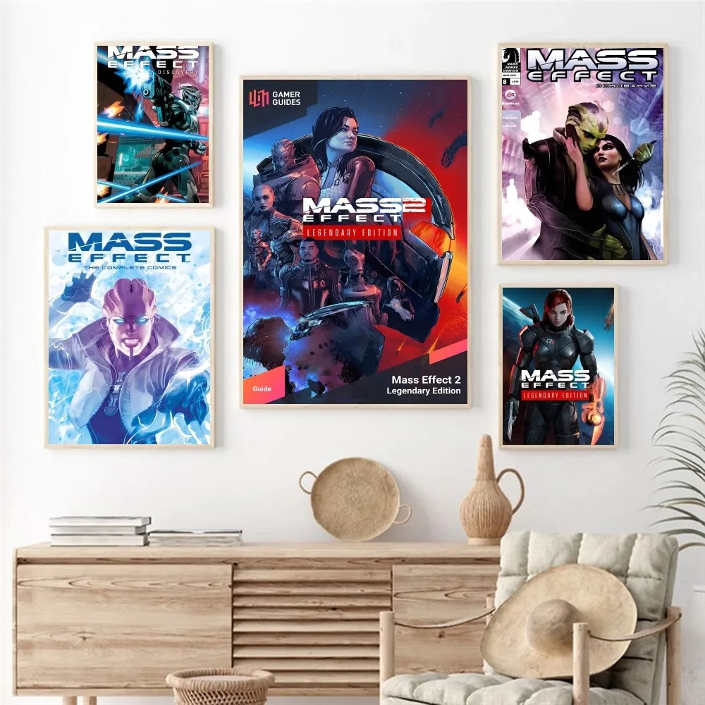 M-Mass Effect Legendary Edition Poster Paper Print Home Living Room Bedroom Entrance Bar Cafe Art Painting Decoration