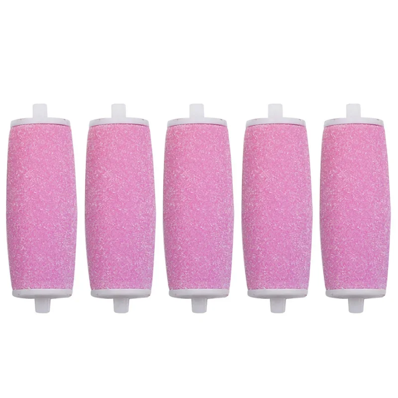 5pcs/Lot Replacement Roller Heads For Velvet Smooth Electric Foot File Pedicure Machine Dead Skin Callus Remover Foot Care Tool