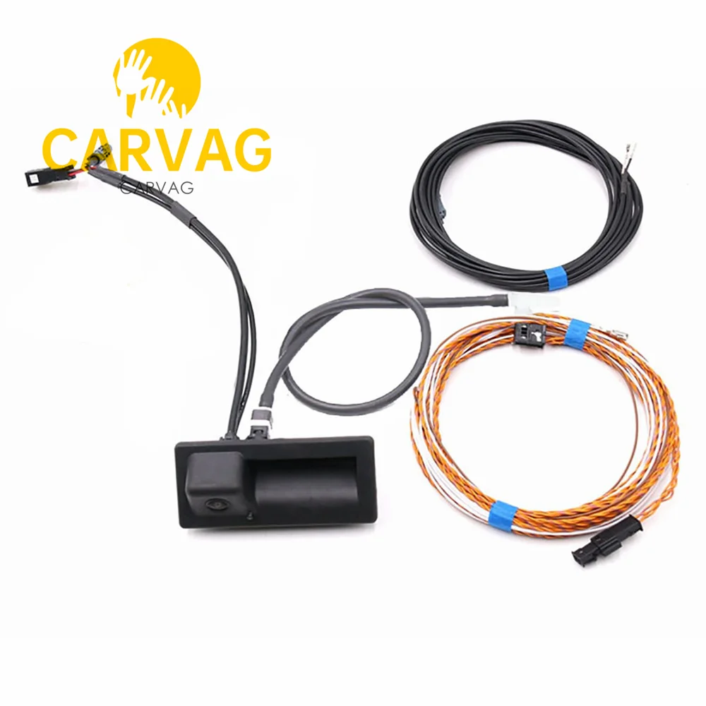 FOR Skoda Octavia MK3 Superb 3V Tiguan A3 A6 Rear View Trunk Handle Camera with Highline Wiring harness 3V0 827 566 N 5E5827566