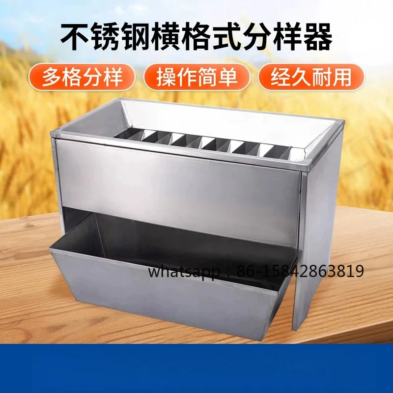 HGG Series Stainless Steel Riffle Divider, Grain Seed Sample Splitter