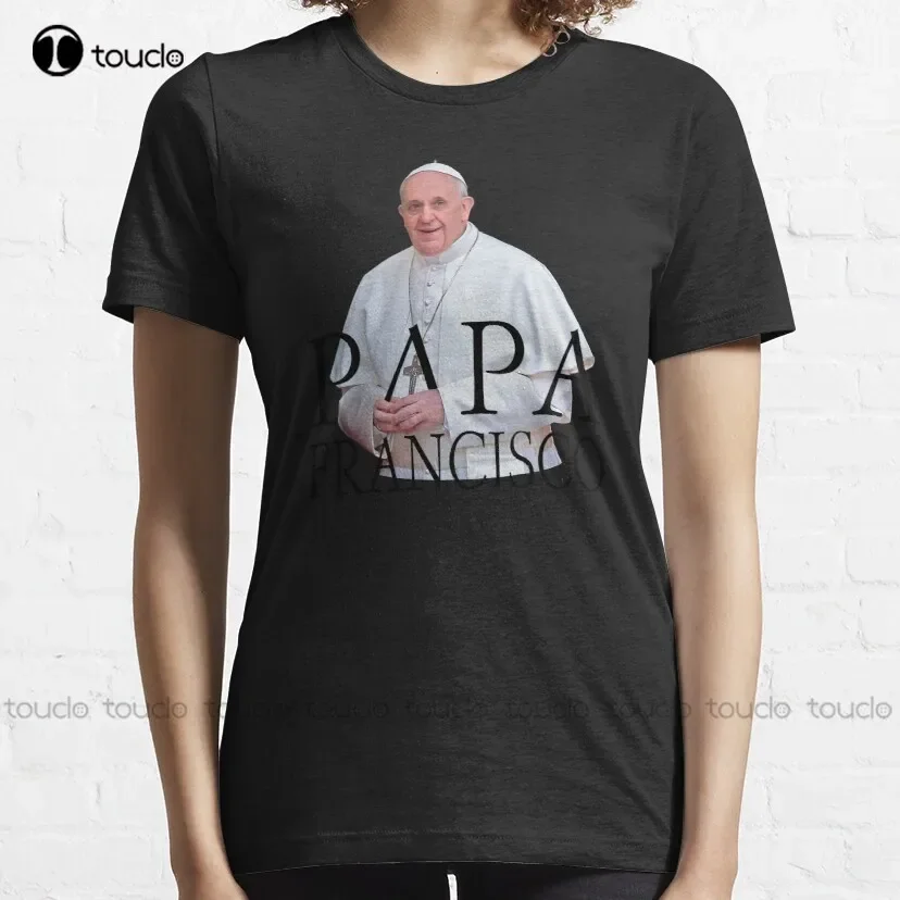 Papa Francisco Pope Francis Classic T-Shirt Red Shirts Custom Aldult Teen Unisex Digital Printing Tee Shirt Xs-5Xl Fashion Funny