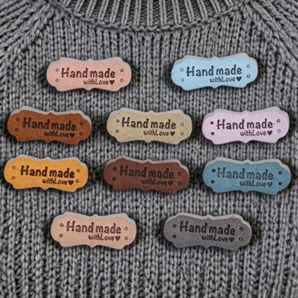 20 adet PU deri el yapımı etik - Sewing Labels incelemesi ve fiyatı