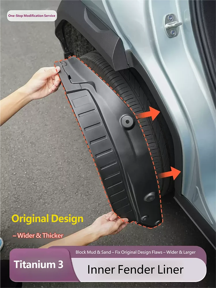 For BYD Leopard 3 Titanium 3 2025 2026 Car Mud Guards Rear Wheel Fender Antifreeze Mudguard Mudflaps Antifreeze Accessories