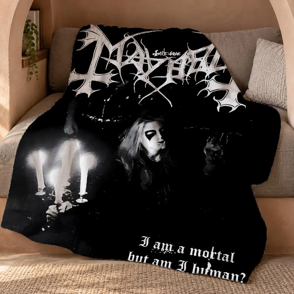 Mayhem Band Throw Double Sided Flannel Throw Blanket Soft Travel Camping Sofa Bed Home