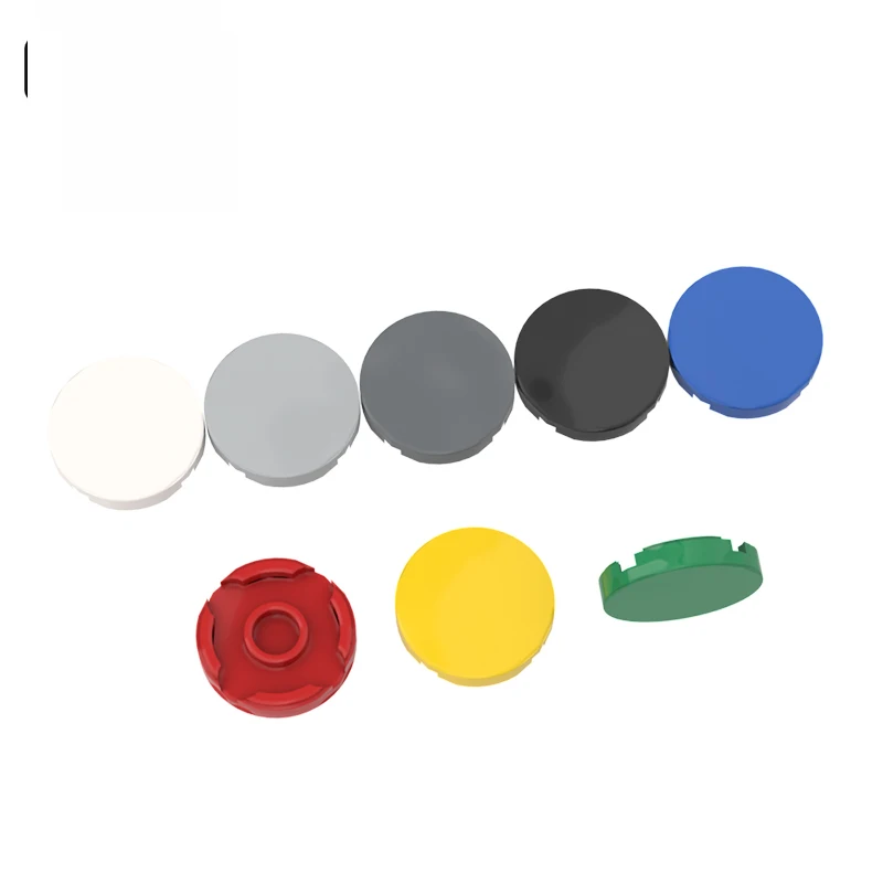 10Pcs MOC Parts 14769 Tile Round 2 x 2 with Bottom Stud Holder Compatible Bricks DIY Assmble Building Blocks Particle Kid Toy