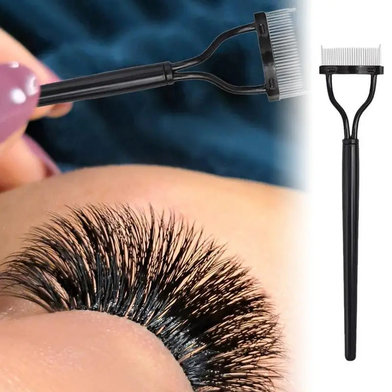 หวีขนตาเครื่องสําอางแปรงเครื่องมือ Eyelash Definer มาสคาร่าหวีมาสคาร่า Applicator EyeLash Separator Professional Eye Makeup
