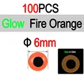 6mm 100pc FR Orange