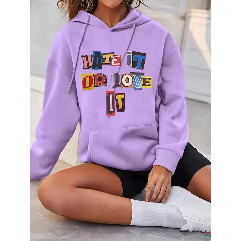 

Женские повседневные толстовки с длинными рукавами и принтом слоган, осенне-зимние толстовки с графическим рисунком, женские Y2k, готическая уличная одежда с капюшоном, одежда 90-х годов