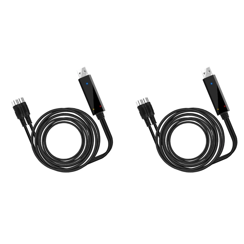 

Адаптер USB средней длины, переходник с интерфейса USB на выход средней длины, для ПК, ноутбука, клавиатуры Piano в музыкальной студии, 6,5 футов