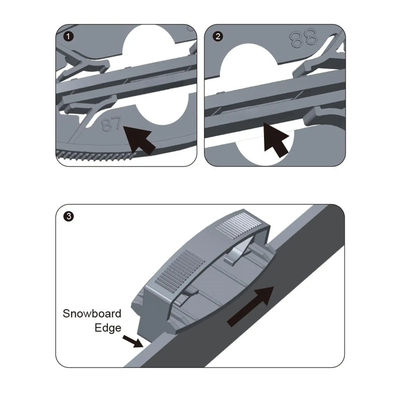 

Multi Angle Ski Edge Trimmer Portable Snowboard Tuning Kit with Diamond Files Metal Construction for Slope