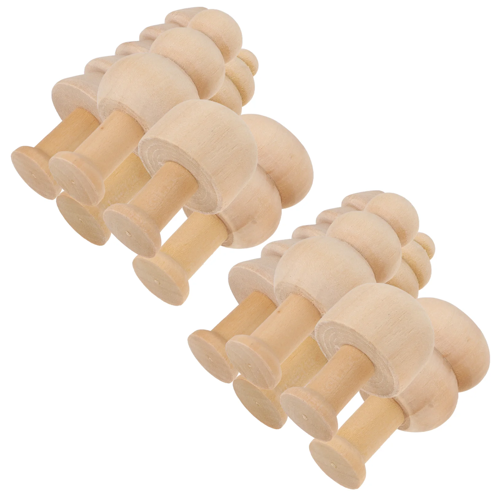 

10 Pcs Wooden Mushroom Crafts Unfinished Mini Trees Blank naments Kids Painting Graffiti Home Decor Wooden Tree Embossing