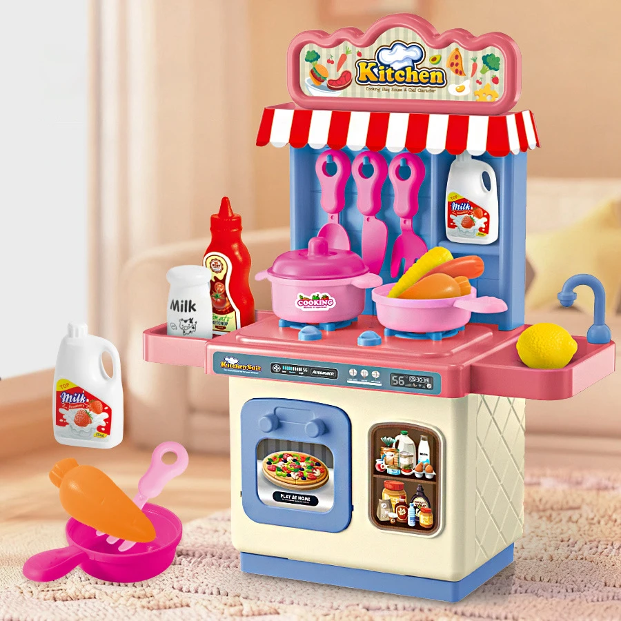 Maison de jeu pour enfants, jouet de Simulation, Table à manger de cuisine, 30 pièces/ensemble, Mini Table de rangement de vaisselle de cuisine, jouet pour garçons et filles