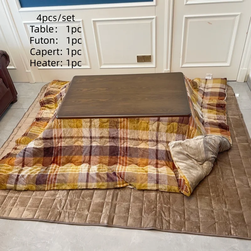 

4 шт./компл. котацу стол футон ковер обогреватель в японском стиле плита футон зимний нагревательный стол подвесной обогреватель с одеялом