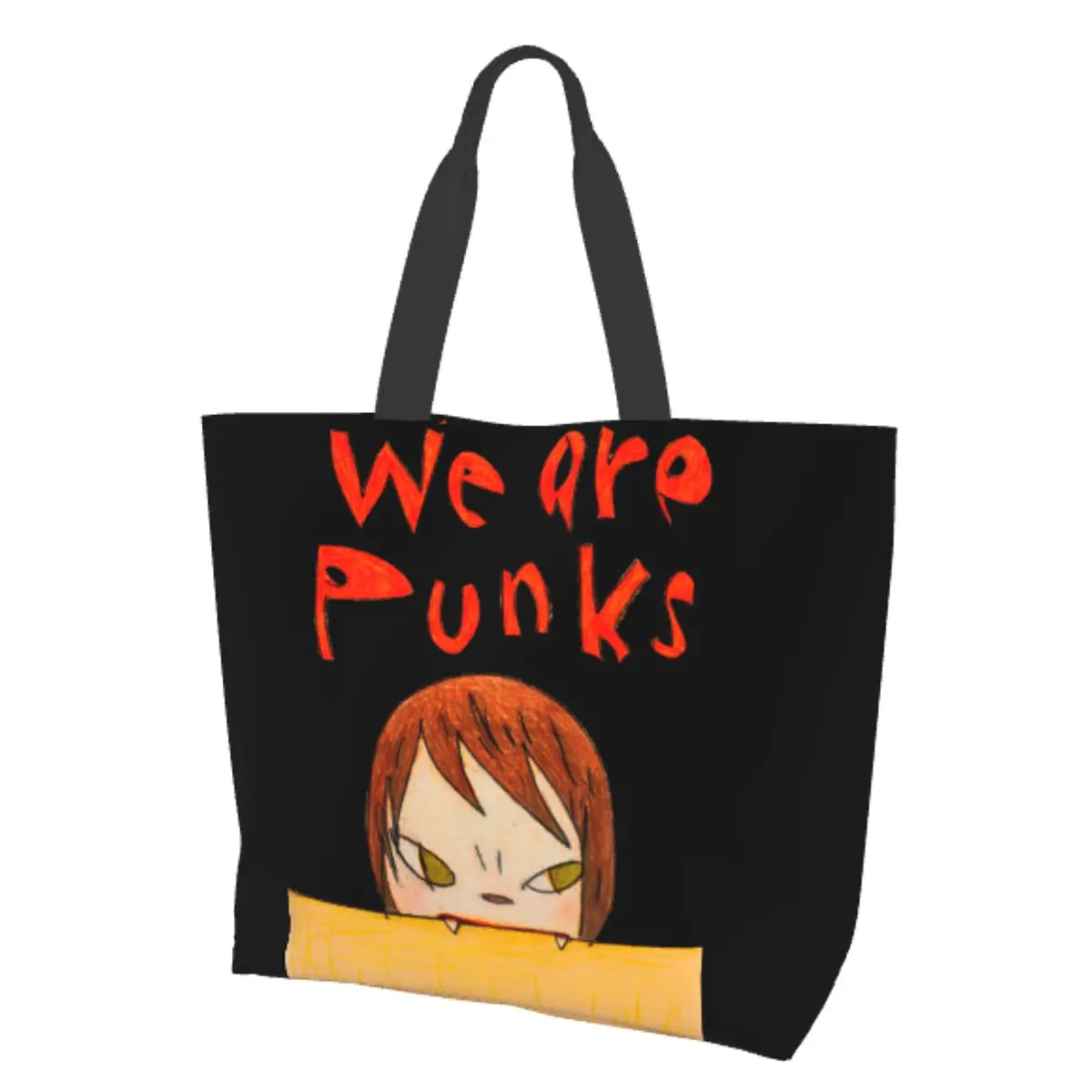 Yoshitomo Nara Zombie We Are Punks Women Shoulder Bag 40X50cm tote bag Shopping Convenient Travel Book Handbag Custom Logo