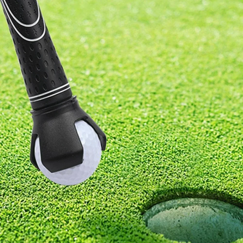 Golf Balls Picker Ball Pick up Clamp Rubber Zinc Alloy Golf Supplies Golf Accessories Convenient Practical Golf Training Aids