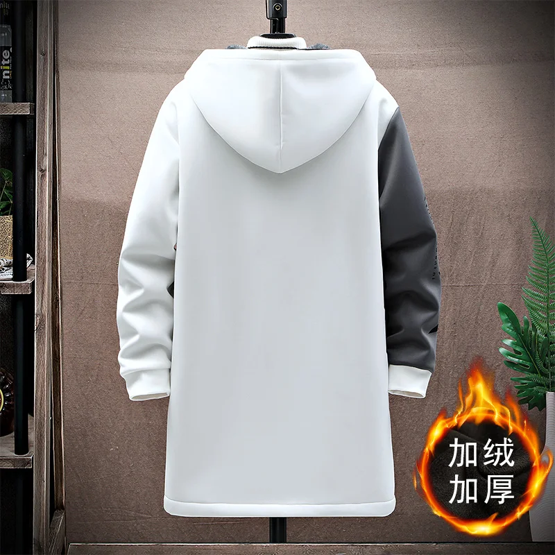 2023 new style Winter jacket men Fashion Trend thicken Coats Men's Casual Loose Thicken Warm Trench Coat male size M-5XL FY0169