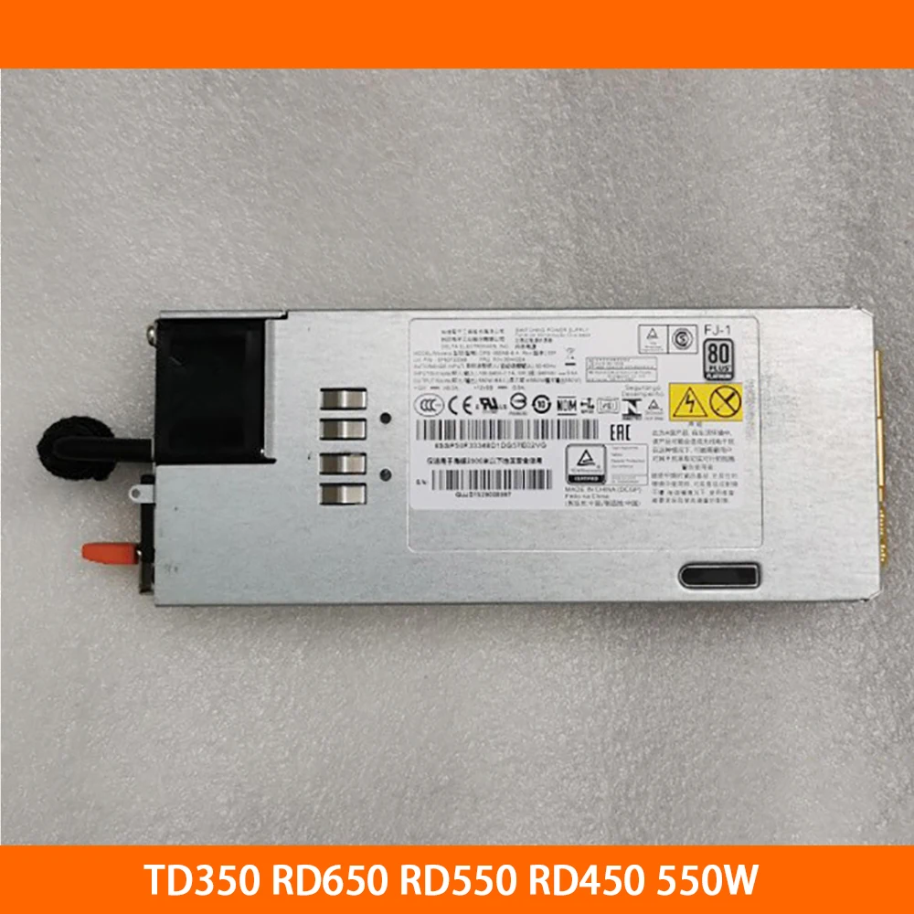 Server Power Supply For Lenovo TD350 RD650 RD550 RD450 550W DPS-550AB-5 A