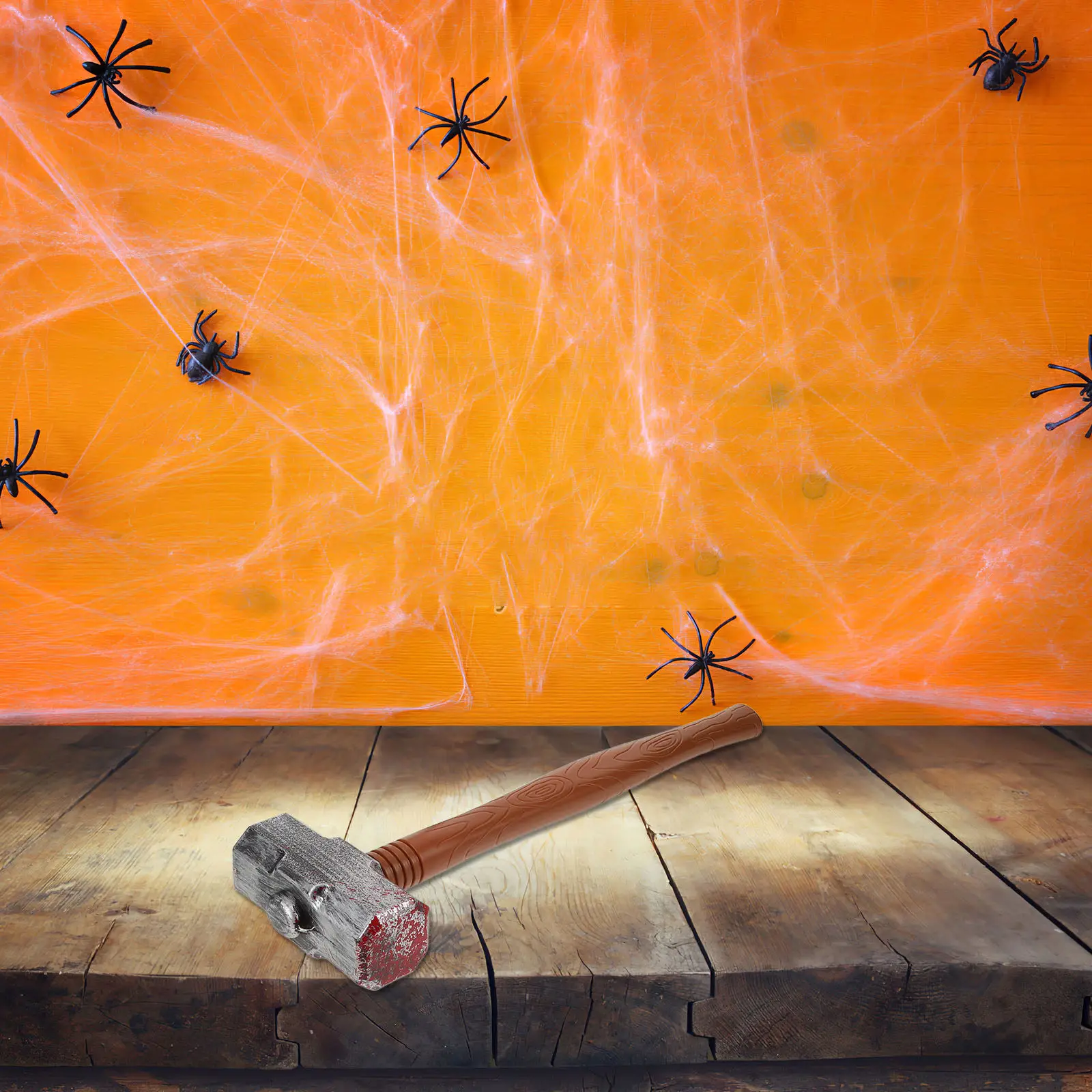 

2 шт. реалистичных пластиковых молотка-реквизита, легко моются, универсальны для костюмированных вечеринок, праздничного декора, детских ролевых игр, имитация молотка